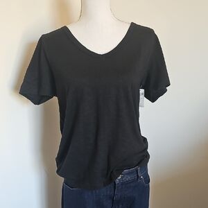 Soma Black V-Neck Women's Top